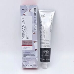 Ion Permanent Hair Color 6IR 2.05oz Dark Intense Red Blonde Color Brilliance Dye